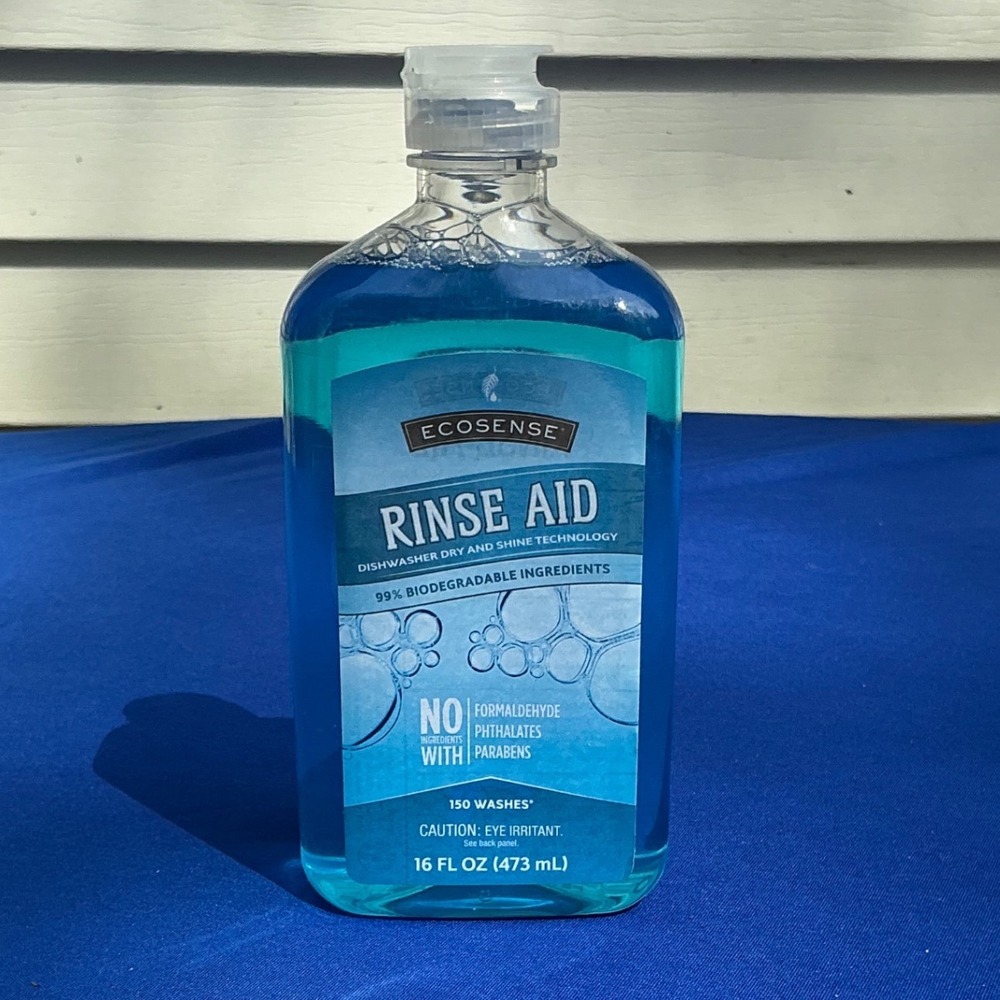 Melaleuca Rinse Aid EcoSense 16 fl oz Blue Dishwasher Shine 150 Washes